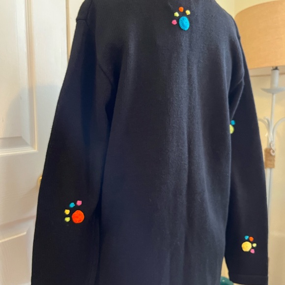 NWT QVC New/Old stock Cat Button Down Sweater Womens Cardigan Size Small - Picture 6 of 9